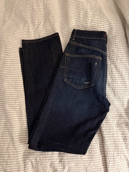 Zara Denim - Zara women’s Dark Indigo Straight Jeans size 36 or 4